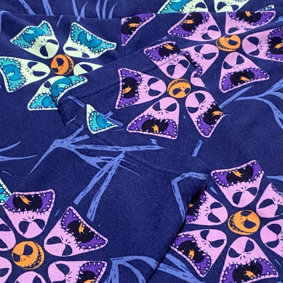 The Nightmare Before Christmas Leggings Lularoe Tall And Curvy Jack Skellington - Picture 6 of 10